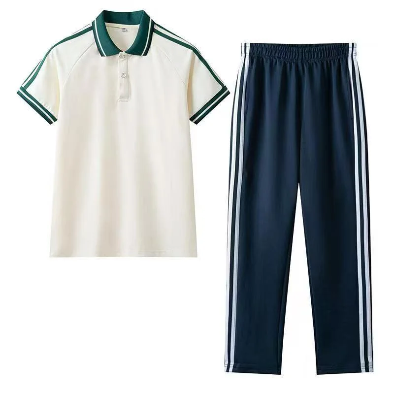 绿色滚边团队服套装参考